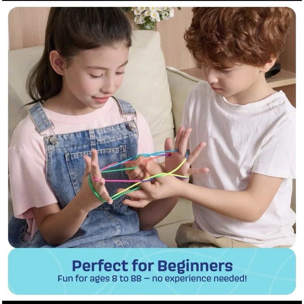 Dan&Darci Cat's Cradle String Game‎ Book w/String - Step by Step Illustrated